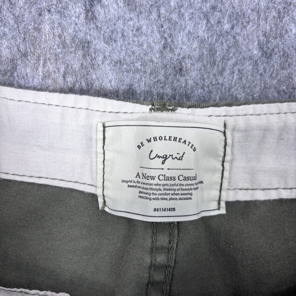 Ungrid Pants Women's‎ 28 x 26 OG 107 Reproduction Green Japan Straight Cotton - Picture 10 of 16
